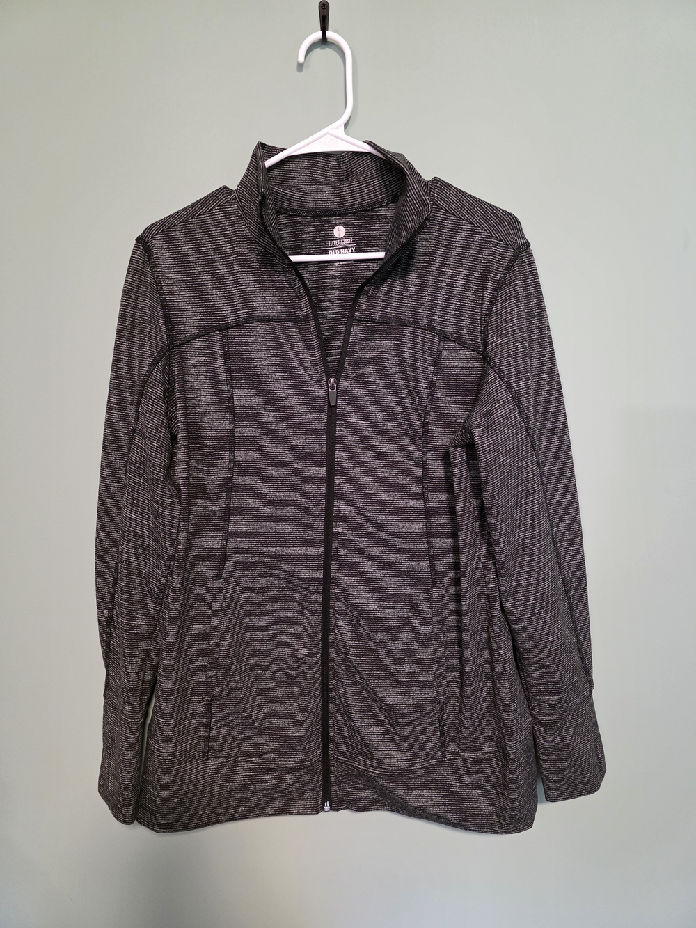 Old Navy Charcoal Heather Zip-Up Jacket